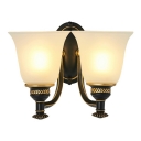 2-Light Sconce Lights Traditional Style Bell Shape Metal Wall Mount Light Fixture