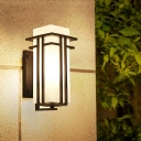 1-Light Sconce Lights Vintage Style Rectangle Shape Metal Wall Lighting Fixtures