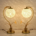 Postmodern Metal Material Night Table Lamps 1 Head Table Light for Bedroom