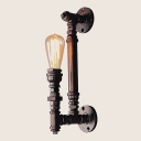 Industrial Wall Mounted Light Fixture Vintage 1 Light Flush Wall Sconce for Living Room