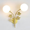 2-Light Sconce Lights Traditional Style Globe Shape Metal Wall Mounted Reading Lights