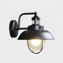 1-Light Sconce Lights Industrial Style Cone Shape Metal Wall Mount Light