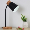 Designer Metal and Wood Small Desk Lamp Table Lamp Dome Reading Book Light