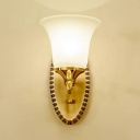 Postmodern Flush Mount Wall Sconce Wall Sconces Metal Material for Living Room