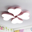 Nordic Style Flush Mount Ceiling Lighting Fixture Modern Macaron Close to Ceiling Lighting for Bedroom