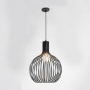 Metal Hanging Pendnant Lamp Globe Modern Minimalist Pendant Light for Living Room