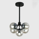 Contemporary Bubble Chandelier Light Fixture Clear Glass Hanging Ceiling Lights