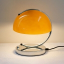 Modernism Dome Night Table Lamps Metal and Glass Table Lamp for Bedroom