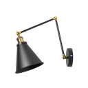 1-Light Sconce Lights Industrial Style Cone Shape Metal Wall Mount Lighting