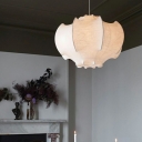 Modern Down Lighting Pendant 1 Light White Simplicity Pendant Ceiling Lights for Living Room