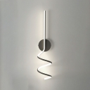 Metal Acrylic LED Wall Sconce Modern Style Linear Wall Lamp for Bedside