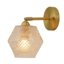 1-Light Sconce Lights Minimalist Style Bell Shape Metal Wall Mounted Light