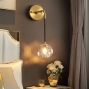 Postmodern Sconce Light Fixtures Crystal Flush Mount Wall Sconce for Bedroom