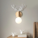 Modern Sconce Light Fixtures Wood Flush Mount Wall Sconce for Bedroom
