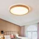 Modern Flush Mount Ceiling Chandelier Wood Flush Ceiling Light Fixtures for Bedroom