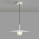 Metal 1 Light Pendulum Lights Modern Nordic Style Minimalist Hanging Ceiling Lamp for Living Room