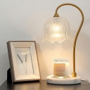 Modernism Nights and Lamp White Glass Material Table Light for Bedroom Living Room