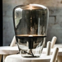 Contemporary Teardrop Night Table Lamps Metal and Glass Table Lamp for Bedroom