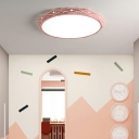 Macaron Flush Mount Ceiling Lighting Fixture Modern Close to Ceiling Lamp for Kid's Room