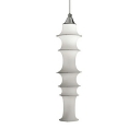 1-Light Ceiling Pendant Lamp Modern Style Liner Shape Fabric Hanging Lighting