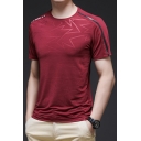 Stylish T-Shirt Graphic Pattern Short Sleeve Round Neck Slim Fit T-Shirt