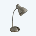 Chrome Nightstand Lamp 1 Light Modern Minimalism Bedroom Basic Nights and Lamp