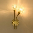 2-Light Sconce Light Contemporary Style Cylinder Shape Metal Wall Mounted Lamps