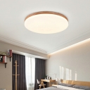 Modern Style Flush Celling Light Wood Flush Mount Lighting Fixtures for Living Room
