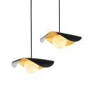 Metal and Stone Contemporary Pendant Lights 1 Light Simplicity Pendulum Lights for Living Room