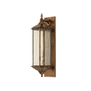 Modern Style Metal Wall Sconce Light Nordic Style Glass Wall Light for Courtyard