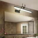 1-Light Sconce Lights Minimalism Style Liner Shape Metal Wall Lighting Ideas