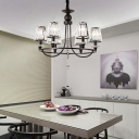 Hanging Chandelier Modern Style Crystal Pendant Light for Living Room