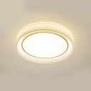 Contemporary Flush Mount Ceiling Light Fixture Acrylic and Fabric Ceiling Light Fixtures