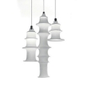1-Light Hanging Light Kit Minimalism Style Cylinder Shape Fabric Ceiling Pendant Lamp
