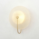 Round Glass Shade Wall Mounted Lighting LED Wall Mount Lamp for Bedroom