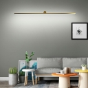 Contemporary Warm Light Linear Vanity Light Fixtures Metal and Aluminum Led Vanity Light Strip