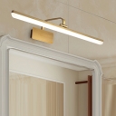 Contemporary Streamlined Vanity Wall Light Fixtures Metal and Acrylic Vanity Mirror Lights