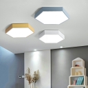 Hexagon Flush Mount Ceiling Light LED Close to Ceiling Light for Bedroom Living Room
