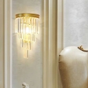 1 Light Crysyal Flush Mount Wall Sconce Wall Mounted Lamps for Bedroom