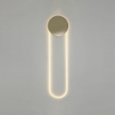 Ring Shape Wall Light Sconce LED 1 Light Wall Mounted Light Fixture for Living Room, Warm Light