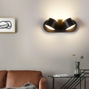 Designer Cylindrical Wall Mounted Light Fixture Metallic Wall Light Sconces