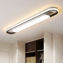 Simple Geometry Flush Mount Light Contemporary Style LED Ceiling Lighting