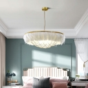 White Suspension Pendant Light Feather Modern Chandelier Light Fixtures for Living Room