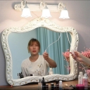 Art Deco Angel Vanity Wall Light Fixtures Ivory Glass Vanity Lighting Fixtures