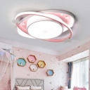 Flush Mount Ceiling Light Fixture Modern Nordic Style Close to Ceiling Lamp for Kid's Room