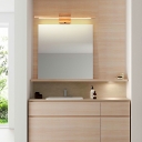 Vanity Lighting Modern Style Wood Wall Vanity Sconce for Bathroom Warm Light