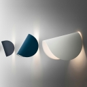 Designer Natural Light Curved Wall Mounted Light Fixture Metallic Wall Light Sconces