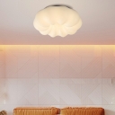 White Led Flush Mount Light Fixture Modern Child's Room Close to Ceiling Lighting