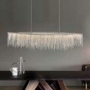 Metal Elegant Suspended Lighting Fixture Modern Minimalist Chandelier Light Fixtures for Living Room