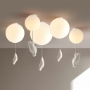 Creative Flush Mount Ceiling Light Fixture Modern Close to Ceiling Lighting for Kid's Room